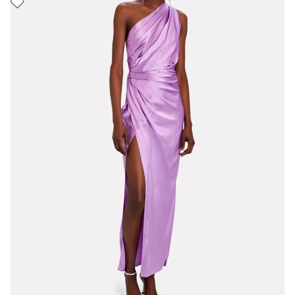 The Sei One-Shoulder Silk Satin Gown